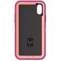 OtterBox DEFENDER SERIES SCREENLESS EDITION Case for iPhone Xs & iPhone X - Retail Packaging - CORAL DOT (FUSION CORAL/BATON ROUGE/METALLIC DOT)