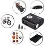 AUTOEYSD Portable Car Air Compressor Pump, Multi-Function Electric Tire Inflator 12V with 3 Additional Adaptors and LED Work Lights for Car, Bike,Ball,and Other Inflatables(AP01 Black Display Color)