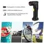 Air Compressor Portable Car Tire Pump Electric Hand Held Pump with 12V Car Charger Digital LED Light, 2000mAh Rechargeable Lithium Battery for Car Bike Motorcycle Tires Ball Inflatable & Deflatable