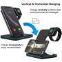 Wireless Charger 3 in 1 Charging Station for Latest Airpods iPhone and iWatch, Wireless Compatible with iPhone 11 Series/XS MAX/XR/XS/X/8/8Plus/ Apple Watch Charger 5 4 3 2 1 Airpods 3 2 1/Samsung