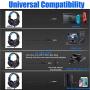 GFDGFDG PS4 Gaming Headset, with Noise Canceling Microphone, Bass Surround Over Ear Gaming Headphones for Xbox Playstation 4 Laptop Smart Phone PC