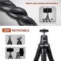 UBeesize Flexible Cell Phone Tripod, Mini Travel Tripod Stand with Wireless Remote Shutter, Universal Adapter Compatible with iPhone, Android, GoPro, DSLR, Action Camera. (Silver)