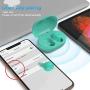 Kurdene Small Wireless Earbuds,Bluetooth Earbuds with Charging Case Bass Sounds IPX8 Waterproof Sports Headphones with Mic Touch Control 24H Playtime for iPhone/Samsung/Android-Grass Blue