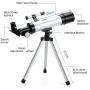 Telescope Star Finder with Tripod F36050 HD Zoom Monocular Space Astronomical Spotting Scope for Kids and Beginner (Small)