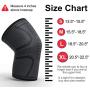 Knee Compression Support Sleeve for Arthritis Pain Meniscus Tear Running Men Women - Patella Stabilizer Brace (Black - Grey, Medium)