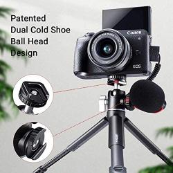 Ulanzi U-Vlog LITE Extendable Tripod with Dual Cold Shoe Mounts for Microphone or Video Lights (2 Items)