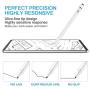 RICQD Stylus Pencil Compatible for Apple iPad with Palm Rejection, 2 in 1 Copper & Mesh Fine Tip, 5 Mins Auto-Off High Precision Pen for iPad 6th/7th, Pro 12.9 3rd/4th Gen, Air 3rd, Mini 5th, Pro 11