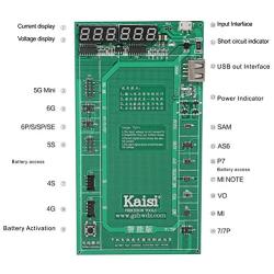 Kaisiking Professional Battery Tester Battery Activation Charge Board, Phone Battery Repair Circuit Board with Power Current Cable Compatible for iPhone X 8 7 Plus 6 Plus 6S, iPad, Samsung, Oppo etc.