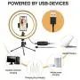 Powsure 10" LED Ring Light with Tripod Stand & Phone Holder for Selfie, Makeup,Live Streaming & YouTube Video, Dimmable Desk Ringlight Kit for Photography with 3 Light Modes&10 Brightness Level Powsure 10" LED Ring Light with Tripod Stand & Phone Holder for Selfie, Makeup,Live Streaming & YouTube Video, Dimmable Desk Ringlight Kit for Photography with 3 Light Modes&10 Brightness Level