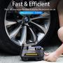 JOYROOM Portable Air Compressor Tire Inflator CZK-3631, Car Tire Pump with Digital Pressure Gauge (150 PSI 12V DC), Bright Emergency Flashlight - for Auto, Trucks, Bicycles, Balls
