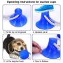 Suction Cup Dog Toy, Multifunction Pet Molar Bite Toy with Strong Rope and Powerful Suction Cup for Tug and Chewing, Helps Clean Teeth