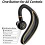Bluetooth Earpiece for Cell Phone, Timmkoo S60 Single Ear Hands-Free Wireless Bluetooth Headset with Mic Apt-X CVC8.0 for iPhone, Samsung, Android, PC, Laptop, Tablet, TVs (Gold)