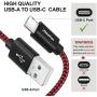 CLEEFUN USB Type C Charger Cable Fast Charging, [6-Pack, 3/3/6/6/10/10 ft] Nylon Braided USB C Cable Compatible with Samsung Galaxy S10e S10 S9 S8 Plus S10+, Note 9 10 8, Moto G8 G7 G6, LG G8 G7 G6