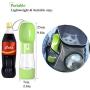 MaoCG Dog Water Bottle for Walking, Multifunctional and Portable Dog Travel Water Dispenser with Food Container,Detachable Design Combo Cup for Drinking and Eating,Suitable for Cats and Puppy