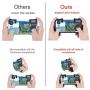 TecUnite 2 Pairs of Mobile Game Controller Sensitive Shoot and Aim Buttons L1R1 for PUBG, Rules of Survival, Knives Out, PUBG Mobile Game Joystick, Cell Phone Game Controllers for Android iOS
