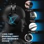 PeohZarr Gaming Headset PS4 headset Xbox One Headset with 7.1 Surround Sound PC Headset with Crystal Clear Mic & Large Earpads, Gaming Headphones for Xbox One Controller(Adapter Not Included), PS4, PC