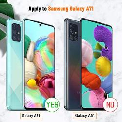 [2+2 Pack] UniqueMe Camera Lens Protector and Screen Protector for Samsung Galaxy A71 4G / 5G,Termperd Glass [Easy Installation Frame] HD Clear [Anti-Scratch] [Bubble Free]