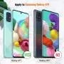 [2+2 Pack] UniqueMe Camera Lens Protector and Screen Protector for Samsung Galaxy A71 4G / 5G,Termperd Glass [Easy Installation Frame] HD Clear [Anti-Scratch] [Bubble Free]