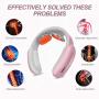 Intelligent Neck Massager with Heated, 4D Smart Cordless Electric Massage Equipment 3 Modes and 15 Speeds for Office, Home,Travel, Gifts for Women Men Dad Mom