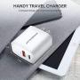 USB C Charger, Fast Charger, IPREMIUM 18W 2-Port Wall Charger with Power Delivery & Quick Charge 3.0, Compact USB C Wall Charger for iPhone 11 Pro/Max/XS/XR/X/8/7/6/Plus, Samsung, LG, Pixel, and More