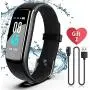 SIKADEER Fitness Tracker, Activity Tracker Watch with Blood Pressure Heart Rate Monitor, IP68 Waterproof Smart Watch with Step Counter, Calorie Counter, Sleep Monitor, Call & SMS SIKADEER Fitness Tracker, Activity Tracker Watch with Blood Pressure Heart Rate Monitor, IP68 Waterproof Smart Watch with Step Counter, Calorie Counter, Sleep Monitor, Call & SMS