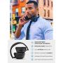 Mpow H12 Noise Cancelling Headphones Bluetooth, Wireless/Wired Headphones Over Ear with Microphone, Hi-Fi Deep Bass, Memory-Protein Earmuffs, 30H Playtime for TV, Travel, Online Class, Home Office