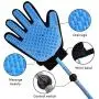 Pet Bathing Tool Pet Grooming Glove Pet Hair Remover for Dog Bath with Long Hose & 3 Adapters Compatible Shower Bath Tub & Outdoor Garden