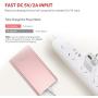 Yoobao Portable Charger 10000mAh Slim Power Bank Powerbank External Cell Phone Battery Backup Charger Battery Pack with Dual Input Compatible iPhone X 8 7 Plus Android Samsung Galaxy More - Rose Gold