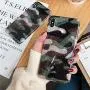 J.west Case for iPhone Xs Luxury Sparkle Bling Translucent Camouflage Print Soft Silicone Phone Case Cover for Girls Women Slim Fit Fashion Design Pattern Protective Case for iPhone X/XS 5.8 inch