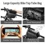 CARSA Bike Front Frame Bag,Waterproof Bicycle Top Tube Phone Mount Bag,Universal Bicycle Handlebar Bag Large Capacity Cycling Accessories Pouch fit for Phone Below 7’’ Phone Galaxy Huawei