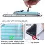 Yunce Cell Phone Card Holder RFID Ring Stand Stick on Wallet Card Holder for Back of Phone for iPhone Android and All Smartphones Adhesive Credit Card Holder for Cell Phone-Green Striped
