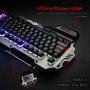 ZeeDix PK-900 Colorful Backlight Gaming Keyboard 104 Keys Waterproof ABS Metal Keyboard for Gamer