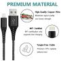 iPhone Charger Cable Lightning Cable SHARLLEN 5 Pack [3FT/3FT/6FT/6FT/10FT] Nylon Braided Lightning Cord Fast Long Cords iPhone Charging Cable Compatible/XS/Max/X/8 Plus/8/7/7P/iPad/iPod Black