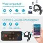 Bluetooth Headset [36Hrs Playtime, 2 Batteries, V4.2] Wireless Bluetooth Earpiece for Cell Phone Noise Canceling Car Earbuds Headphones with Mic Compatible with iPhone Samsung Android (Silver)