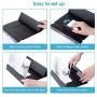 【2020 Update Version】 12 Phone Screen Magnifier with Foldable Magnetic Leather,3D Magnifier Projector Screen for Movie Video and Game.Easy Collection and Compatible with Any Smartphones(Blcak)