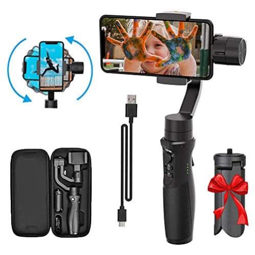 3-Axis Handheld Smartphone Gimbal Stabilizer for iPhone X XR XS Vlog Youtuber Live Video Record with Sport Inception Mode Face Object Tracking Motion Time-Lapse - Hohem Isteady Mobile Plus