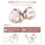 GVIEWIN Marble Cell Phone Ring Holder Finger Ring Stand, Kickstand Metal Grip Holder for Magnetic Car Mount Compatible with iPhone 11 Pro Max/X/XR/SE 2020 and Other Smartphones (Marble/Light Pink)