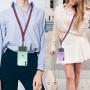 Phone Lanyard Universal Crossbody Cell Phone Lanyards Multifuctional Nylon Patch Adjustable Shoulder Neck Strap Compatible with Most Smartphones (Purple)