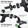 CarKit 2-in-1 CD Phone Holder for Car & Car Vent Phone Mount with Free Bonus Car Charger, Car Phone Mount for iPhone 11 Pro Max Xs Xr 8+ 7 Samsung Galaxy S20 Ultra S10 S9+ S8 & Other Cell Phones