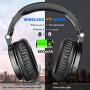 OneOdio Bluetooth Over Ear Headphones - Wireless/Wired 30 Hrs Stereo Bluetooth Headsets Foldable Headset with Deep Bass 50mm Neodymium Drivers for PC/Phone - Studio Wireless(Y80B)