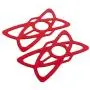4-Pack Bike Motorcycle Phone Mount Tether - X Web Grip Silicone Cell Phone Holder Band - Universal Elastic Rubber Security Strap for Mountain & Road Sports Bicycle Handlebar Cradle (2 Black & 2 Red) 4-Pack Bike Motorcycle Phone Mount Tether - X Web Grip Silicone Cell Phone Holder Band - Universal Elastic Rubber Security Strap for Mountain & Road Sports Bicycle Handlebar Cradle (2 Black & 2 Red)