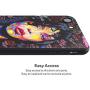 XIX Apple iPhone 7 Case Apple iPhone 8 Case Apple iPhone SE 2020 case African American Afro Girls Women Slim Fit Shockproof Bumper Cell Phone Accessories Thin Soft Black TPU Protective (01)