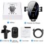 Wireless Car Charger Mount Auto-Clamping Air Vent Car Phone Holder 7.5W Fast Charging Compatible with iPhone 11 Pro Max/XS Max/XS/XR/8 Plus 10W for Samsung Galaxy S10/S9/S8 & Other Qi Smartphone