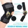 Nvorliy Hinged ROM Knee Brace Adjustable Knee Immobilizer Support for Arthritis, ACL, PCL, Meniscus Tear, Tendon, Osteoarthritis, Post OP Recovery - Leg Stabilizer for Men & Women (Regular)