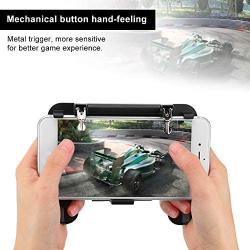 Bewinner1 Mobile Game Controller, Mechanical Gamepad Game Handle Gaming Grip for 4.7-6.0 inch Android/iOS Mobile Phone, Gaming Handle Grip with Fan for Fast Heat Dissipation