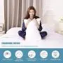 Dreaming Wapiti Pillows for Sleeping, 2 Pack Shredded Memory Foam with Machine Washable Bamboo Cover, Adjustable Loft-Stomach Side Back Sleeper (Queen), (2-Pack), White Dreaming Wapiti Pillows for Sleeping, 2 Pack Shredded Memory Foam with Machine Washable Bamboo Cover, Adjustable Loft-Stomach Side Back Sleeper (Queen), (2-Pack), White