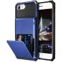 Vofolen for iPhone 6s Case iPhone 8 Wallet iPhone SE 2020 Case Credit Card Holder ID Slot Pocket Dual Layer Protective Bumper Rugged TPU Rubber Armor Hard Shell Cover for iPhone 6 6s 7 8 SE2 Navy Blue
