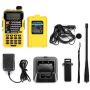BAOFENG UV-5R Plus Qualette 5W Dual Band Two Way Radio Walkie Talkies (Imperial Yellow)