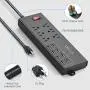 Power Strip,QOLIXM Surge Protector with 6 AC Outlets & 8 USB Ports (5V/10A),1625W/13A,6 Feet Long Extension Cord for Multiple Devices Smartphone Tablet Laptop Computer Power Strip,QOLIXM Surge Protector with 6 AC Outlets & 8 USB Ports (5V/10A),1625W/13A,6 Feet Long Extension Cord for Multiple Devices Smartphone Tablet Laptop Computer