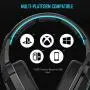 Sliq Gaming Scorpio Stereo Sound 50mm Gaming Headset/Headphone with Microphone/Mic for PC, PS4, Xbox One – in-line Audio Controls – LED – 3.5mm Input